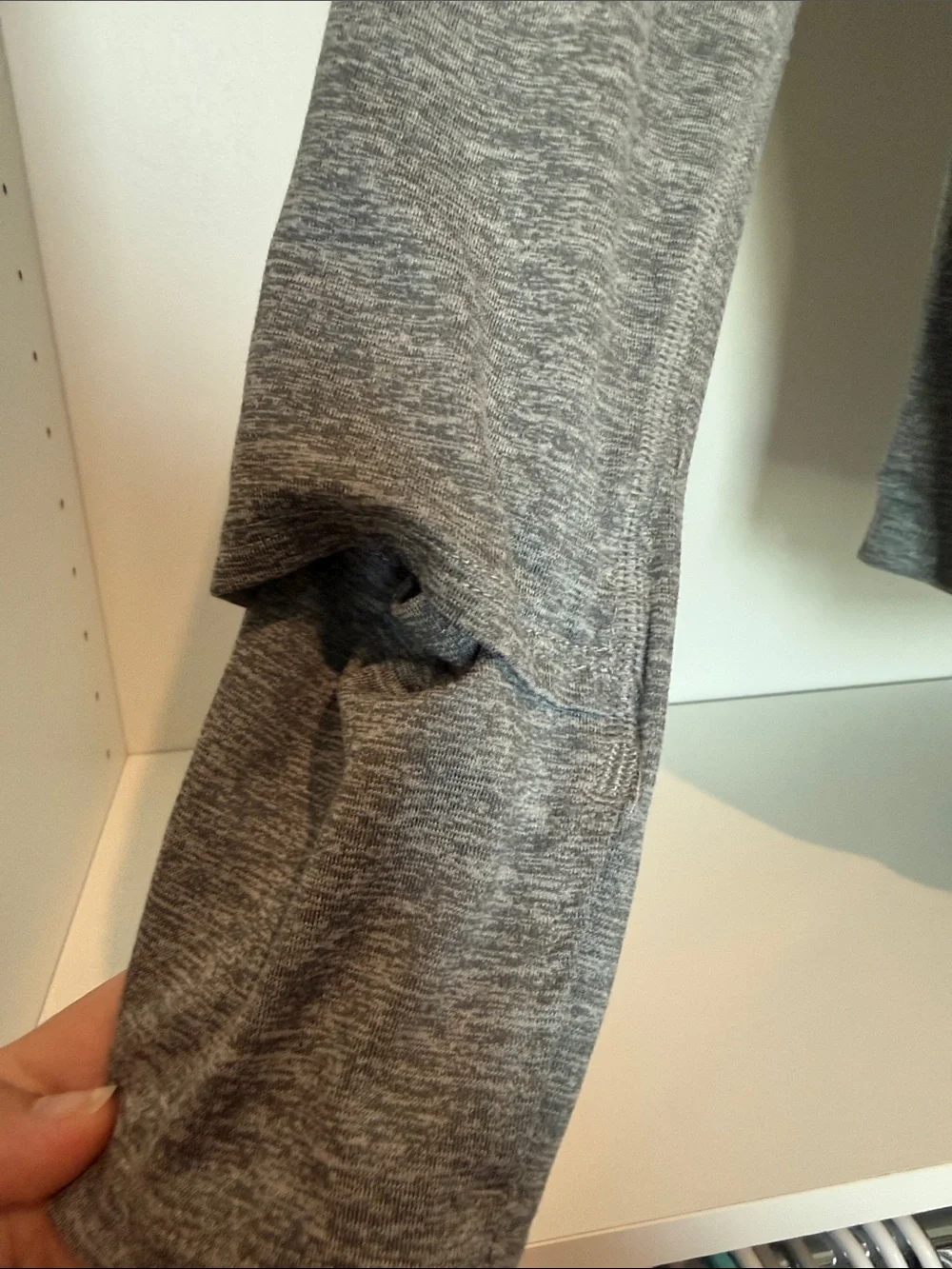 Nike Grey Heather Quarter-Zip Pullover